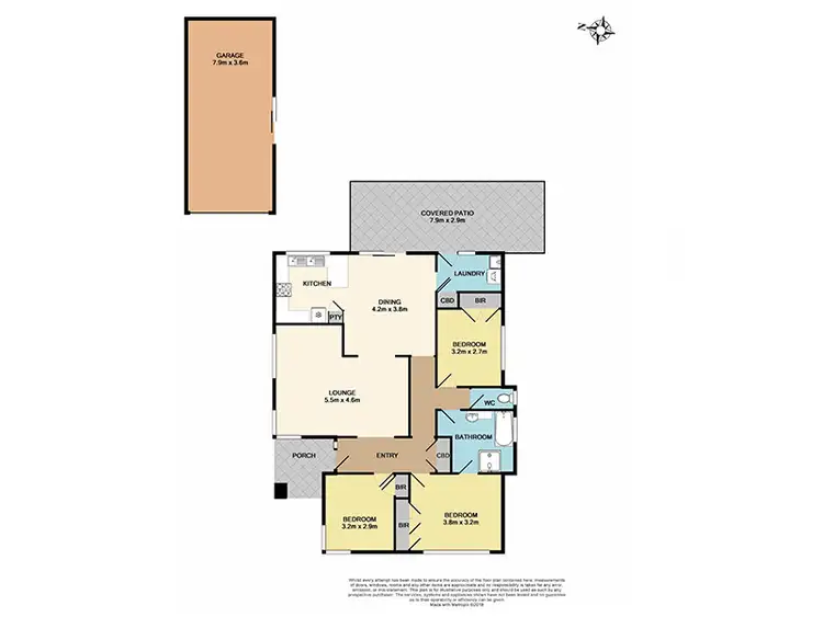 Floorplan of Homely house listing, 8 Aurea Court, Clarinda VIC 3169