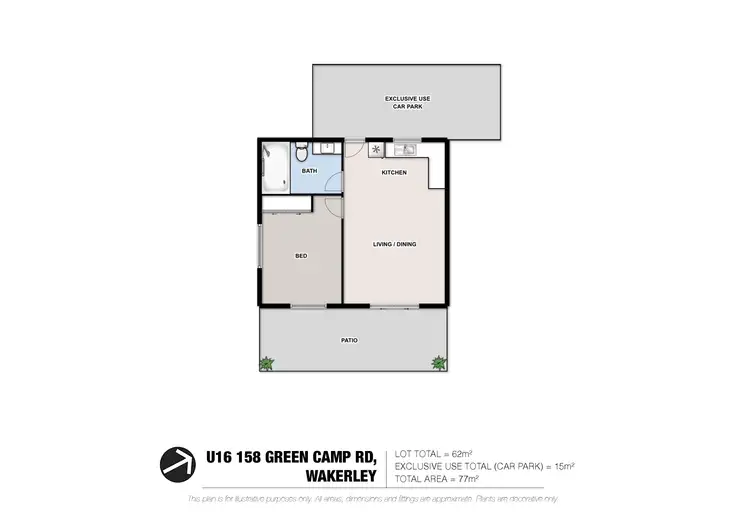 Floorplan of Homely unit listing, 16/158 Green Camp Road, Wakerley QLD 4154