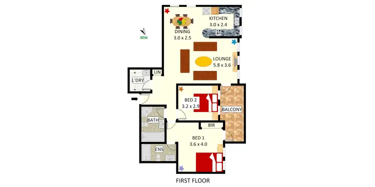Floorplan of Homely apartment listing, 13/70-74 Burwood Road, Burwood Heights NSW 2136