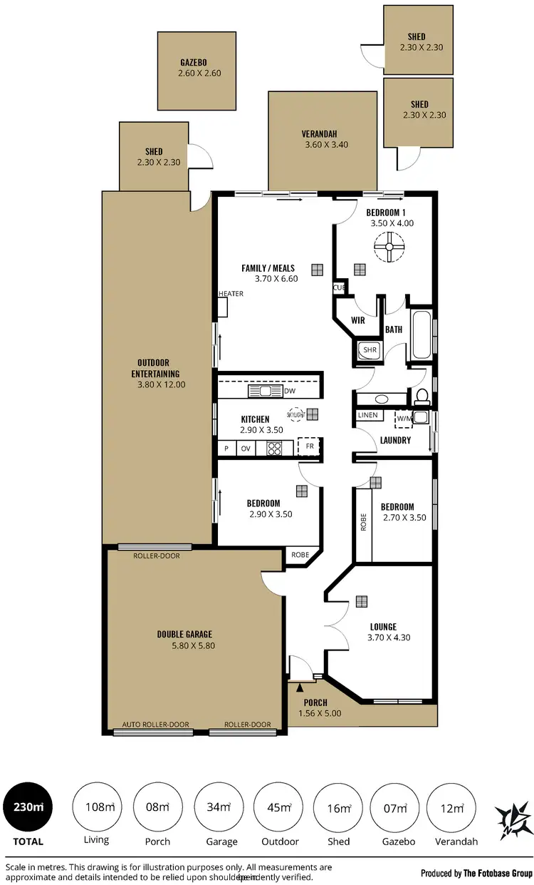 Floorplan of Homely house listing, 3 Dorrien Avenue, Woodcroft SA 5162