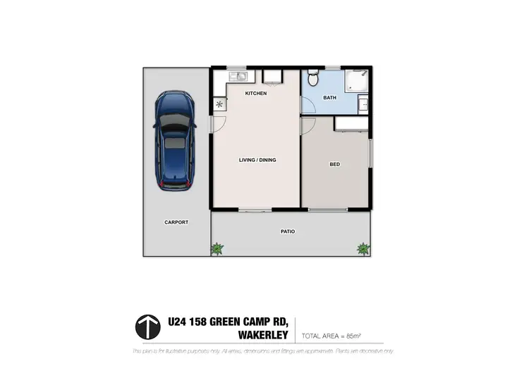 Floorplan of Homely unit listing, 24/158 Green Camp Road, Wakerley QLD 4154