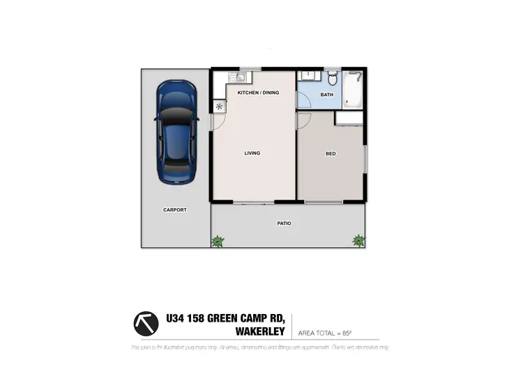Floorplan of Homely unit listing, 34/158 Green Camp Road, Wakerley QLD 4154