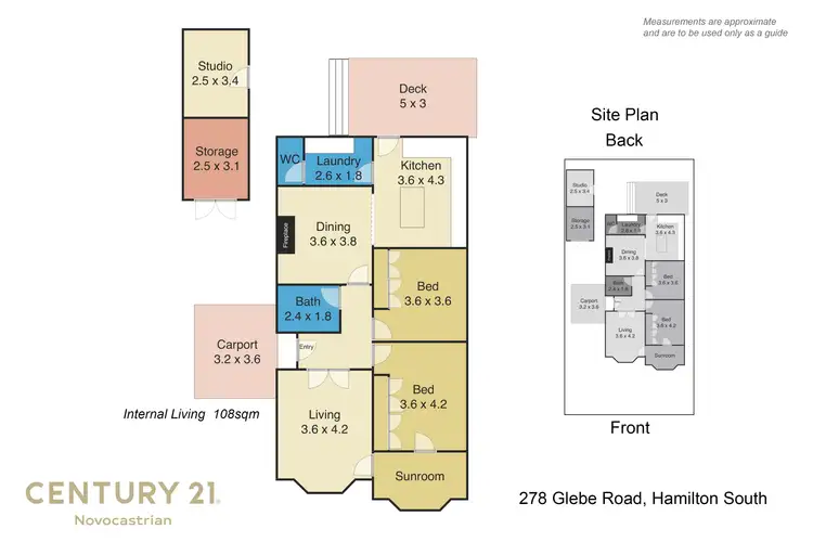 Floorplan of Homely house listing, 278 Glebe Road, Hamilton South NSW 2303