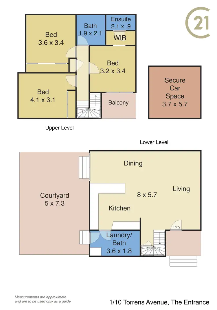 Floorplan of Homely unit listing, 1/10 Torrens Avenue, The Entrance NSW 2261