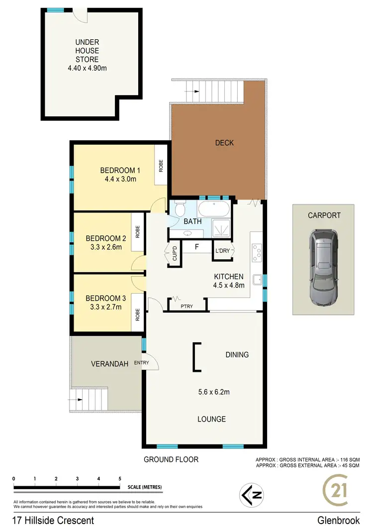 Floorplan of Homely house listing, 17 Hillside Crescent, Glenbrook NSW 2773
