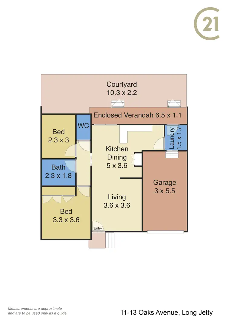 Floorplan of Homely villa listing, 3/11-13 Oaks Avenue, Long Jetty NSW 2261