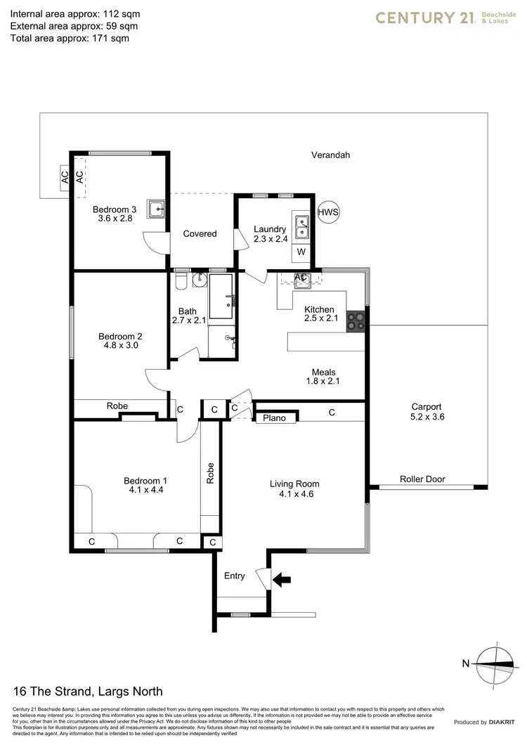 Floorplan of Homely house listing, 16 The Strand, Largs North SA 5016