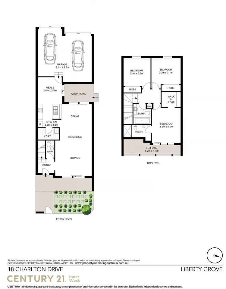 Floorplan of Homely terrace listing, 18 Charlton Drive, Liberty Grove NSW 2138