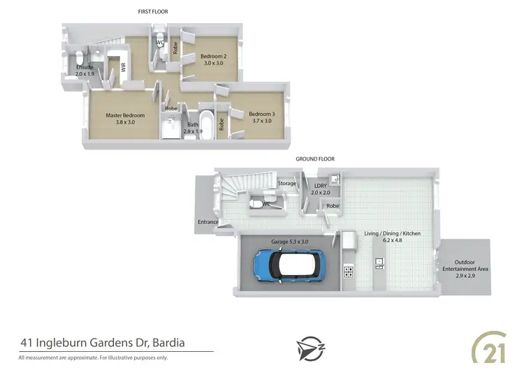 Floorplan of Homely house listing, 41 Ingleburn Gardens Drive, Bardia NSW 2565