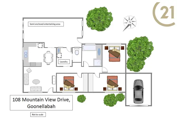 Floorplan of Homely house listing, 108 Mountain View Drive, Goonellabah NSW 2480