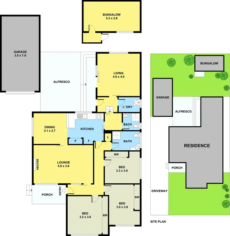 Floorplan of Homely house listing, 1 Kalimna Avenue, Noble Park VIC 3174