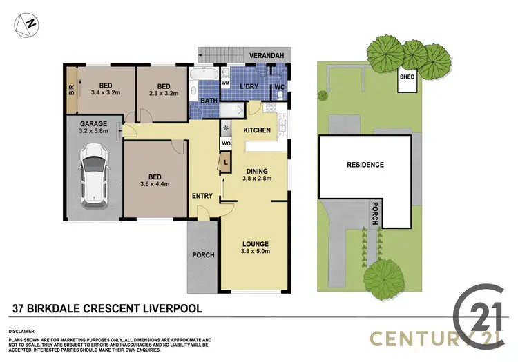 Floorplan of Homely house listing, 37 Birkdale Crescent, Liverpool NSW 2170