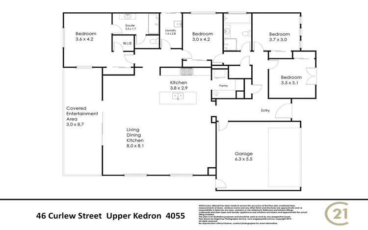 Floorplan of Homely house listing, 46 Curlew Street, Upper Kedron QLD 4055