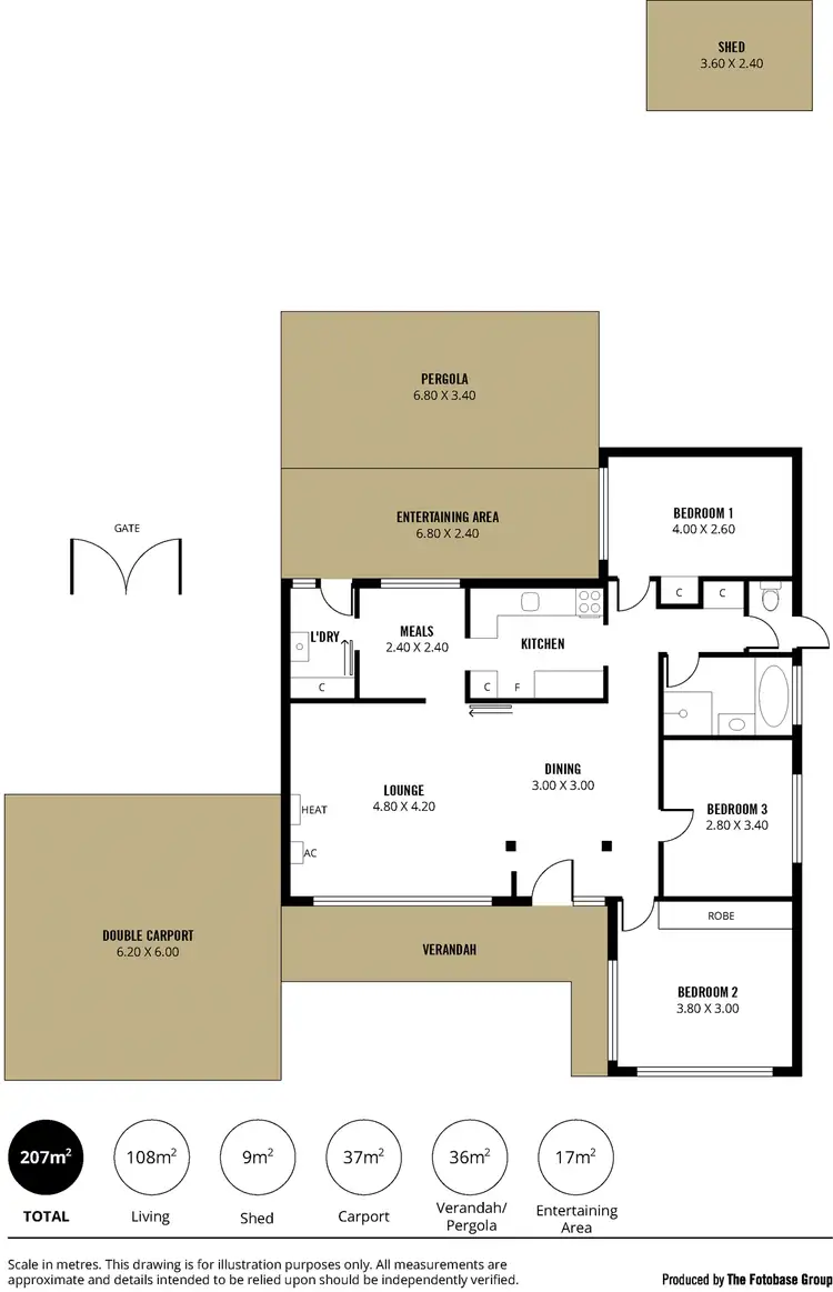 Floorplan of Homely house listing, 36 Heath Street, Bedford Park SA 5042