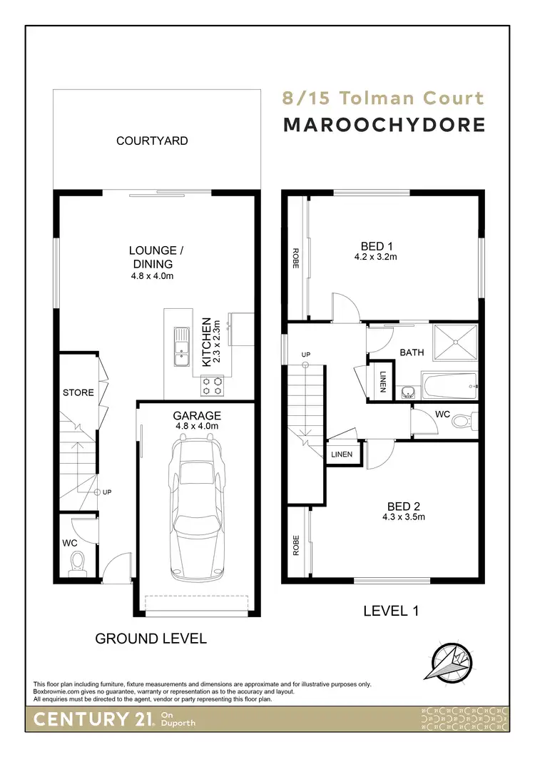 Floorplan of Homely townhouse listing, 8/15 Tolman Court, Maroochydore QLD 4558