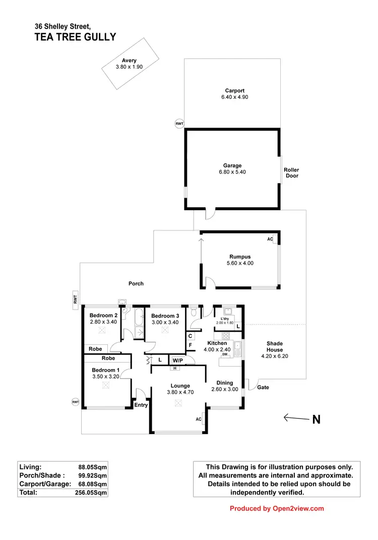 Floorplan of Homely house listing, 36 Shelley Street, Tea Tree Gully SA 5091