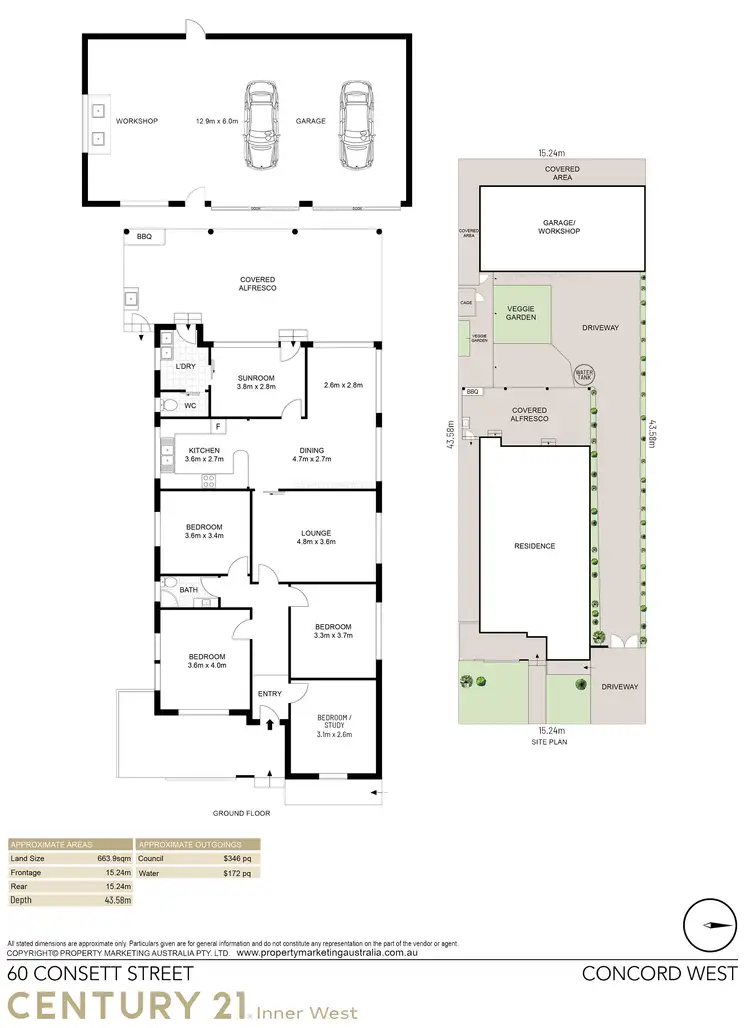 Floorplan of Homely house listing, 60 Consett Street, Concord West NSW 2138
