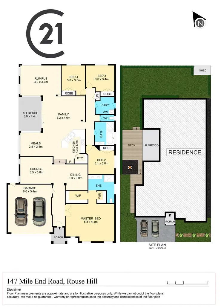 Floorplan of Homely house listing, 147 Mile End Road, Rouse Hill NSW 2155