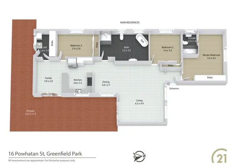 Floorplan of Homely house listing, 16 Powhatan Street, Greenfield Park NSW 2176