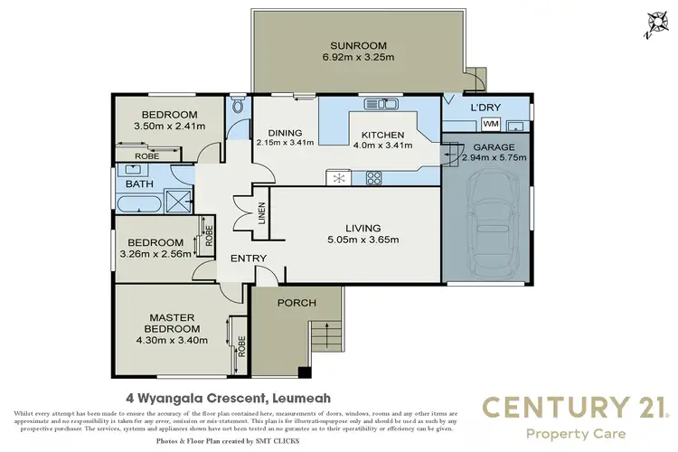 Floorplan of Homely house listing, 4 Wyangala Cres, Leumeah NSW 2560