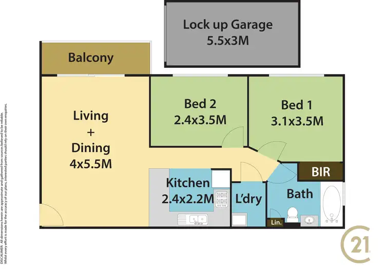 Floorplan of Homely apartment listing, 2/7 Griffiths Street, Blacktown NSW 2148