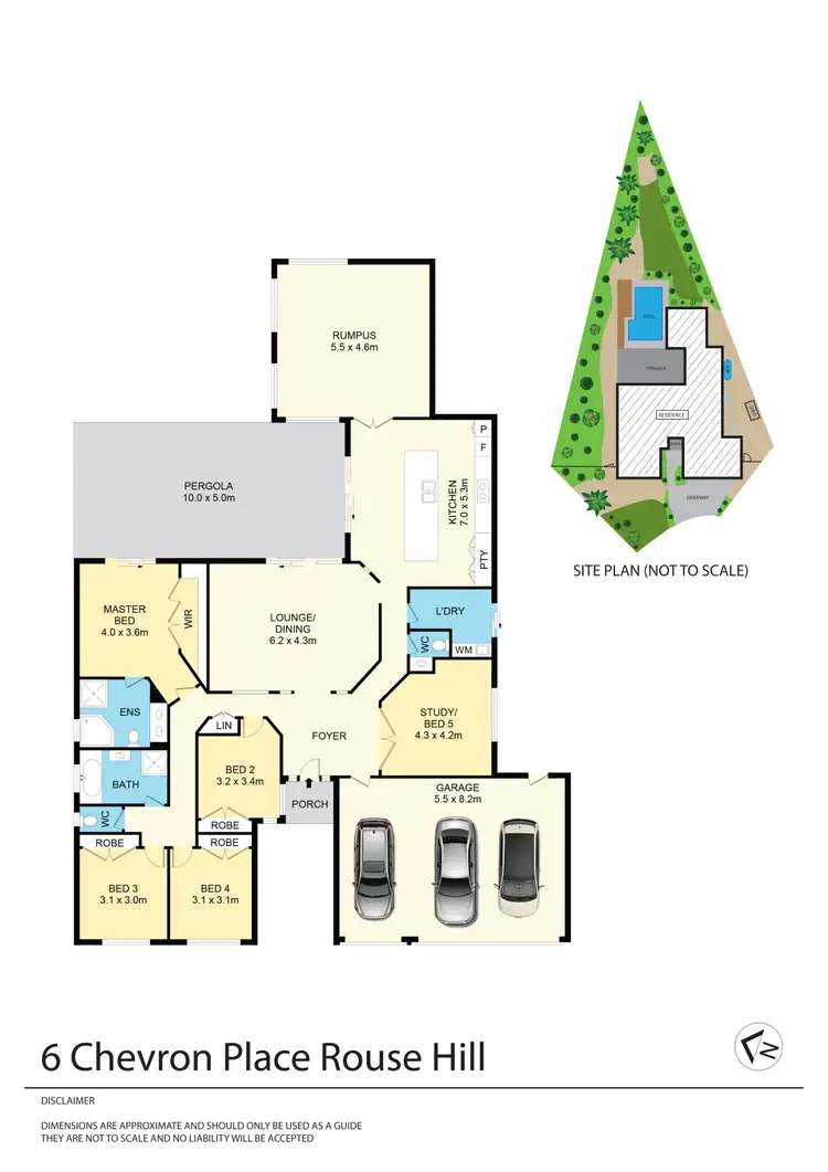 Floorplan of Homely house listing, 6 Chevron Place, Rouse Hill NSW 2155
