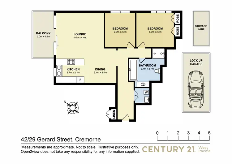 Floorplan of Homely apartment listing, 42/29-35 Gerard Street, Cremorne NSW 2090
