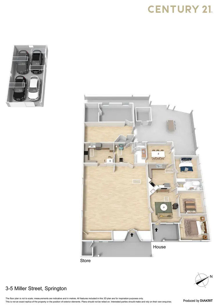 Floorplan of Homely other listing, 3-5 Miller Street, Springton SA 5235