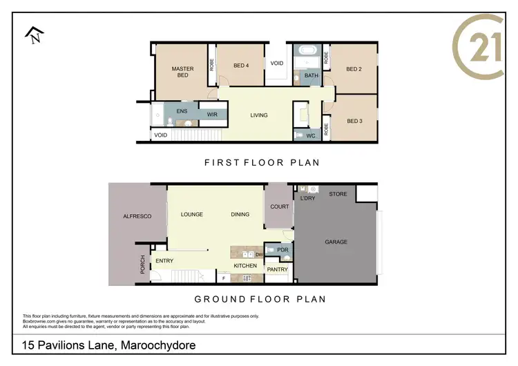 Floorplan of Homely house listing, 15 Pavilions Lane, Maroochydore QLD 4558