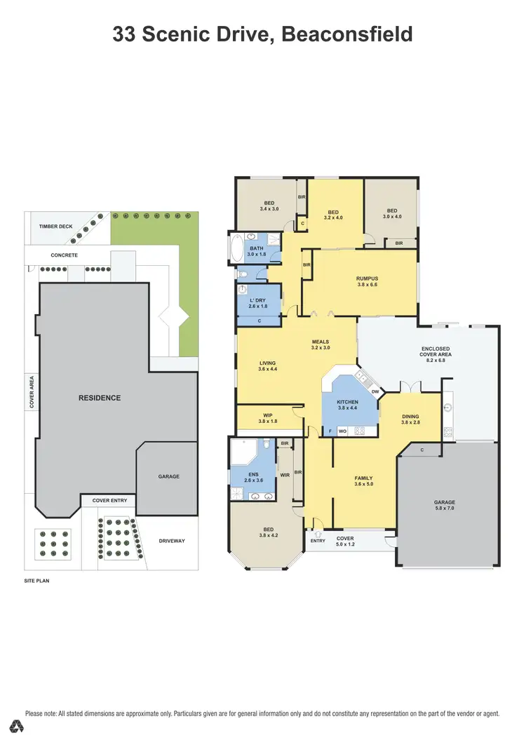 Floorplan of Homely house listing, 33 Scenic Drive, Beaconsfield VIC 3807