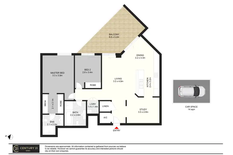 Floorplan of Homely apartment listing, 1211/2B Help Street, Chatswood NSW 2067