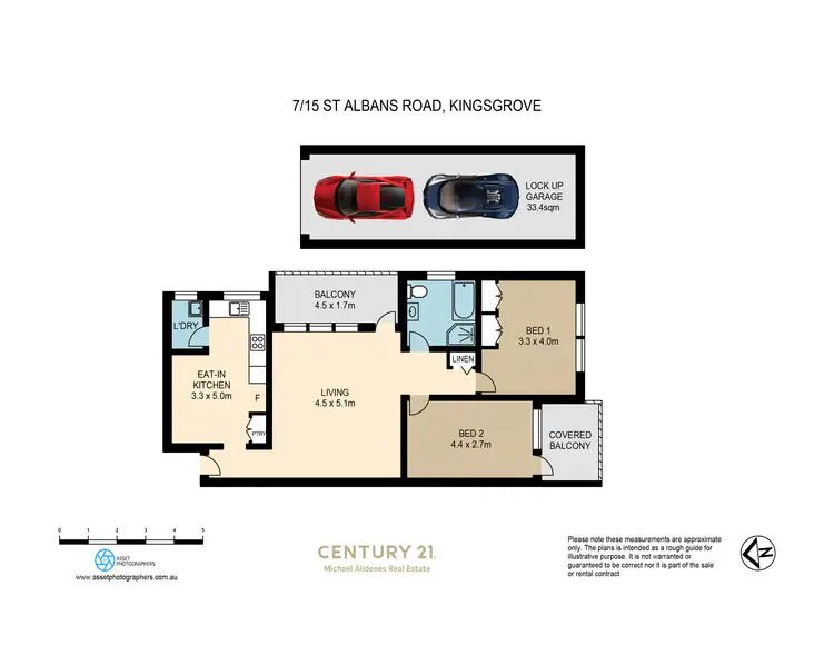 Floorplan of Homely unit listing, 7/15 St Albans Road, Kingsgrove NSW 2208