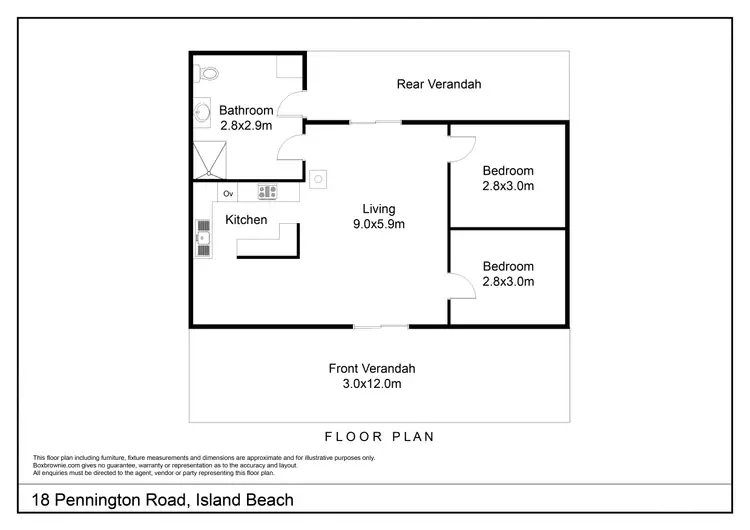 Floorplan of Homely house listing, 18 Pennington road, Island Beach SA 5222