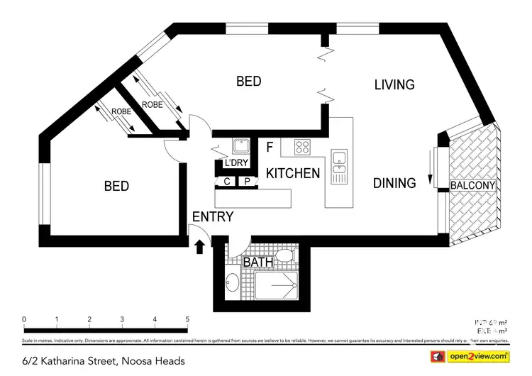 Floorplan of Homely apartment listing, 6/2 Katharina Street, Noosa Heads QLD 4567