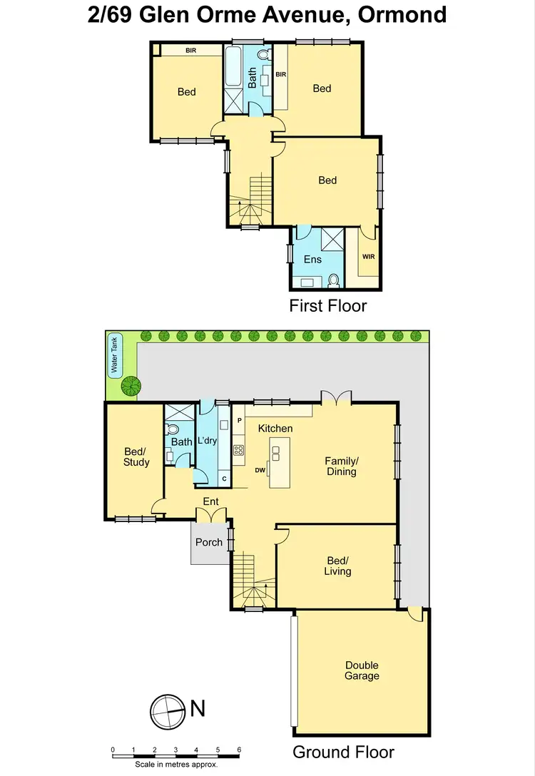 Floorplan of Homely townhouse listing, 2/69 Glen Orme Avenue, Ormond VIC 3204