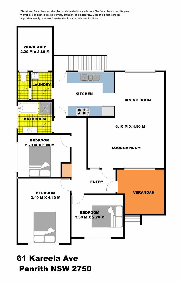 Floorplan of Homely house listing, 61 Kareela Ave, Penrith NSW 2750