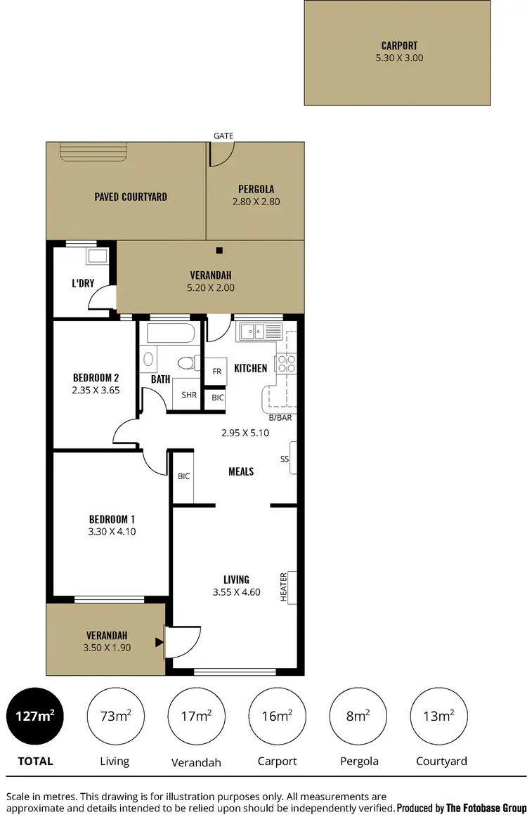 Floorplan of Homely unit listing, 8/286 Montacute Road, Rostrevor SA 5073