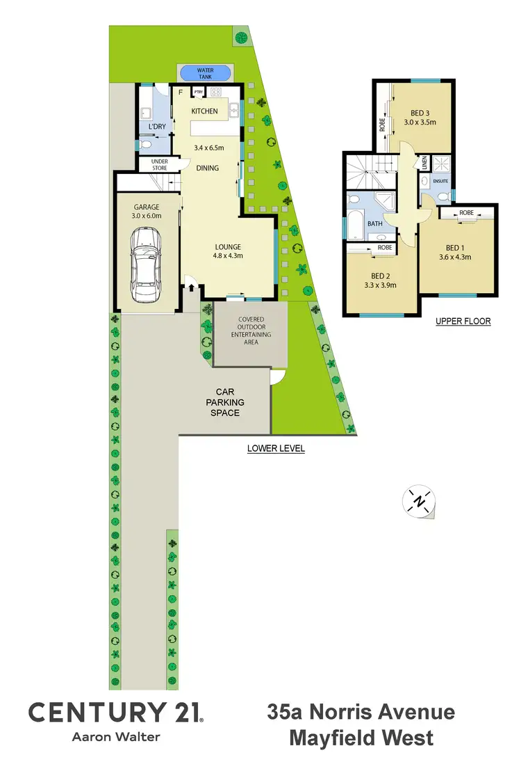 Floorplan of Homely house listing, 35A Norris Avenue, Mayfield West NSW 2304