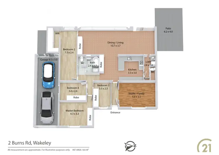 Floorplan of Homely house listing, 2 Burns Road, Wakeley NSW 2176