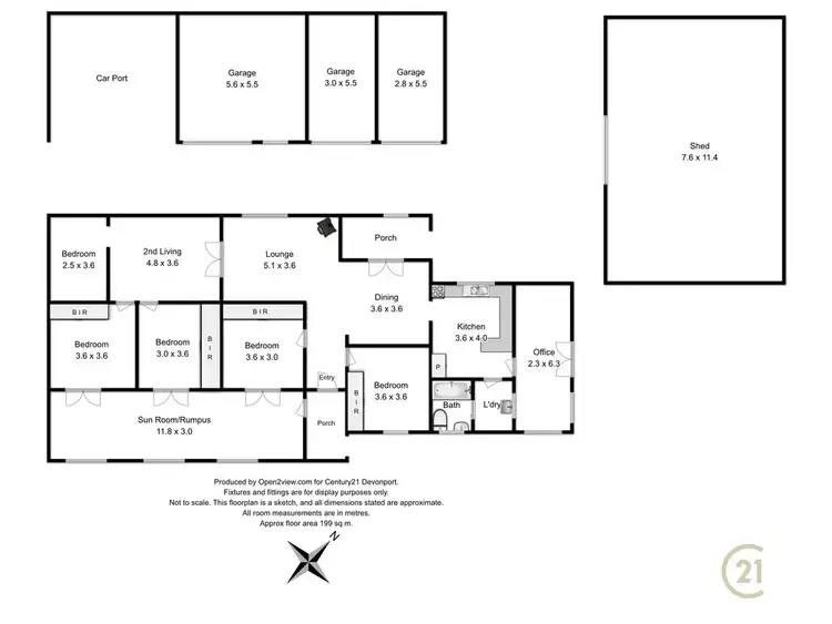 Floorplan of Homely rural property listing, 384 Staverton Road, Promised Land TAS 7306