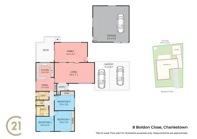 Floorplan of Homely house listing, 8 Boldon Close, Charlestown NSW 2290