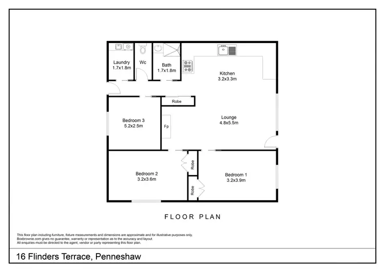 Floorplan of Homely house listing, 16 Flinders Terrace, Penneshaw SA 5222