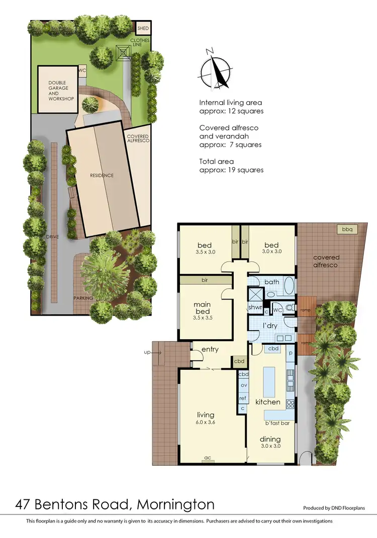 Floorplan of Homely house listing, 47 Bentons Road, Mornington VIC 3931