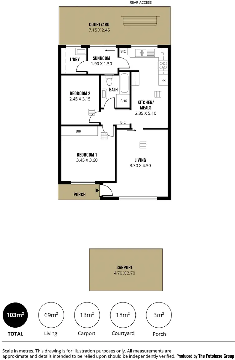 Floorplan of Homely unit listing, 5/20 Kingston Avenue, Daw Park SA 5041