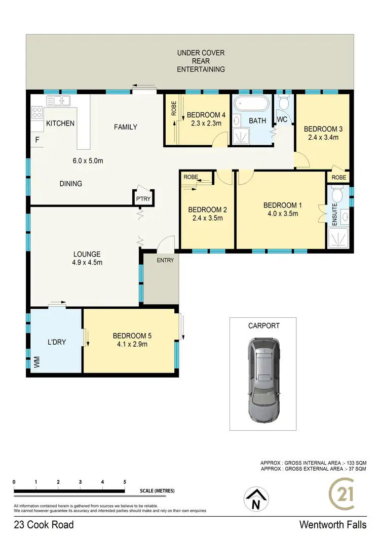 Floorplan of Homely house listing, 23 Cook Rd, Wentworth Falls NSW 2782