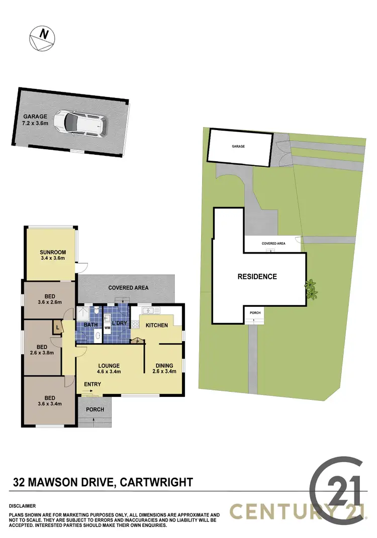 Floorplan of Homely house listing, 32 Mawson Drive, Cartwright NSW 2168