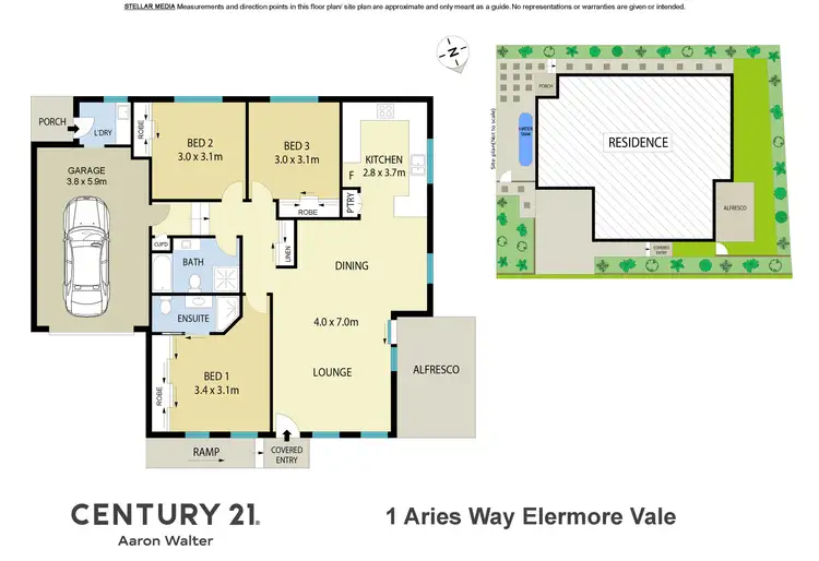 Floorplan of Homely house listing, 1 Aries Way, Elermore Vale NSW 2287