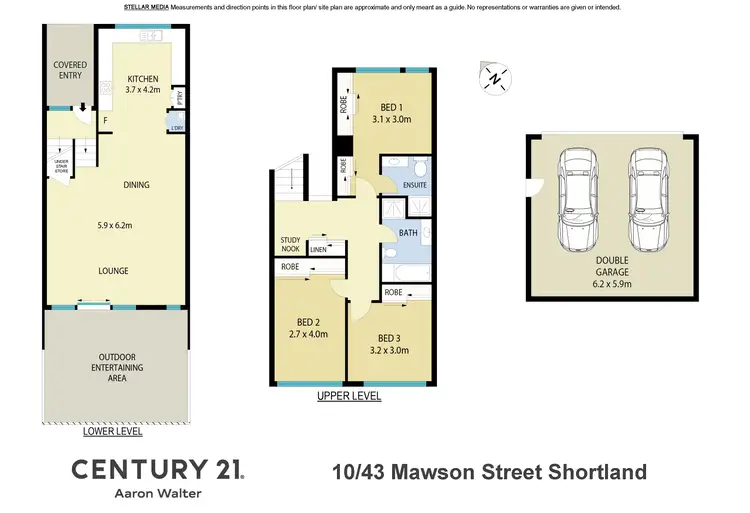 Floorplan of Homely townhouse listing, 10/43 Mawson Street, Shortland NSW 2307