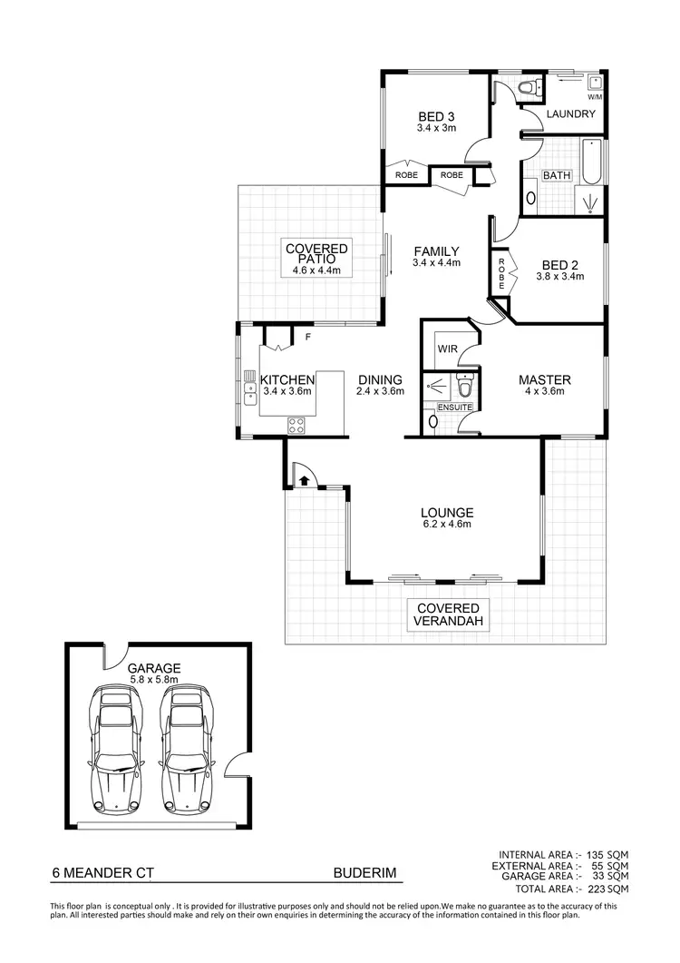 Floorplan of Homely house listing, 6 Meander Court, Buderim QLD 4556