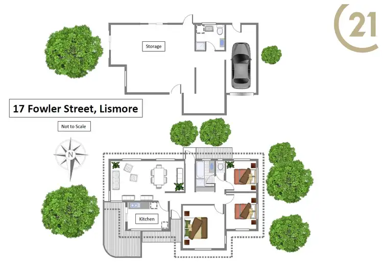 Floorplan of Homely house listing, 17 Fowler Street, Lismore NSW 2480
